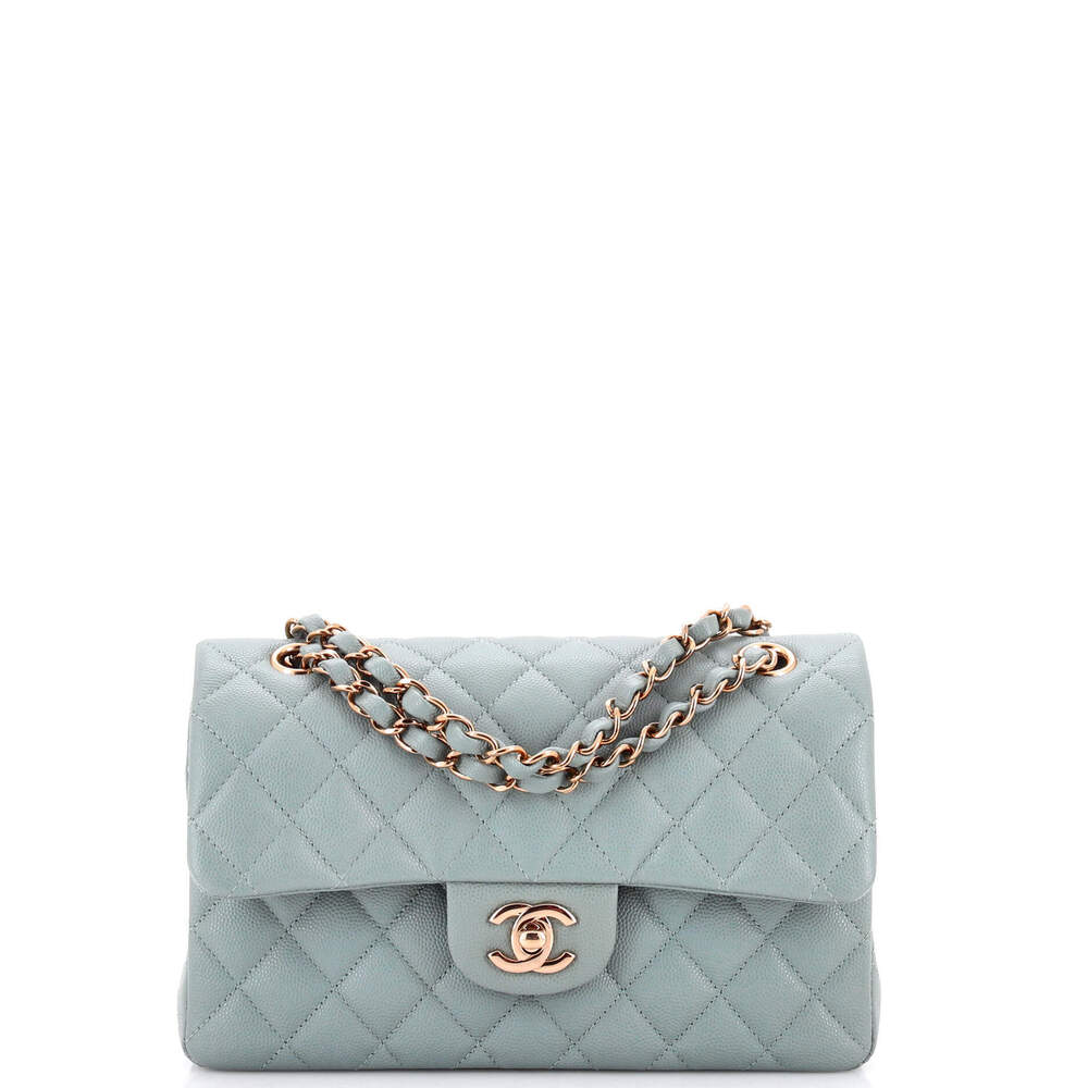 Chanel Small Classic Double Flap Bag Quilted Caviar